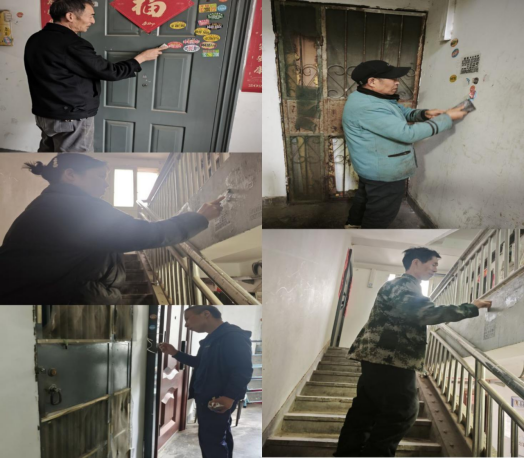 集中清理野广告提升小区环境